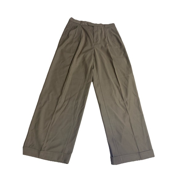 Giorgio Men's Trousers Dress Pants‎ Work Slacks Brown Tan Size 33x37L - Picture 1 of 7